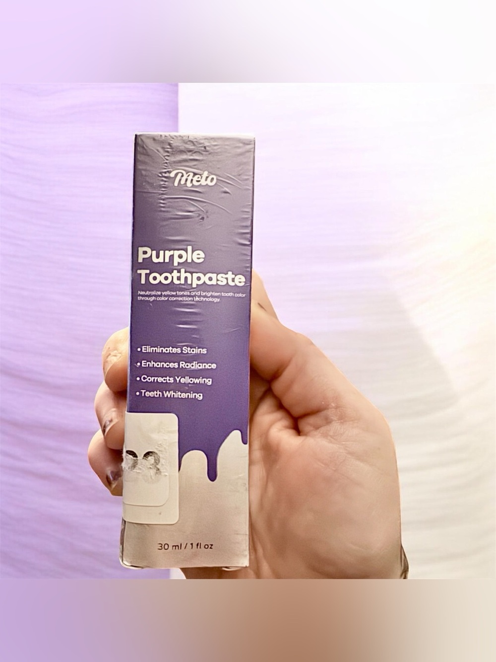 Meto Purple Toothpaste - teeth whitening